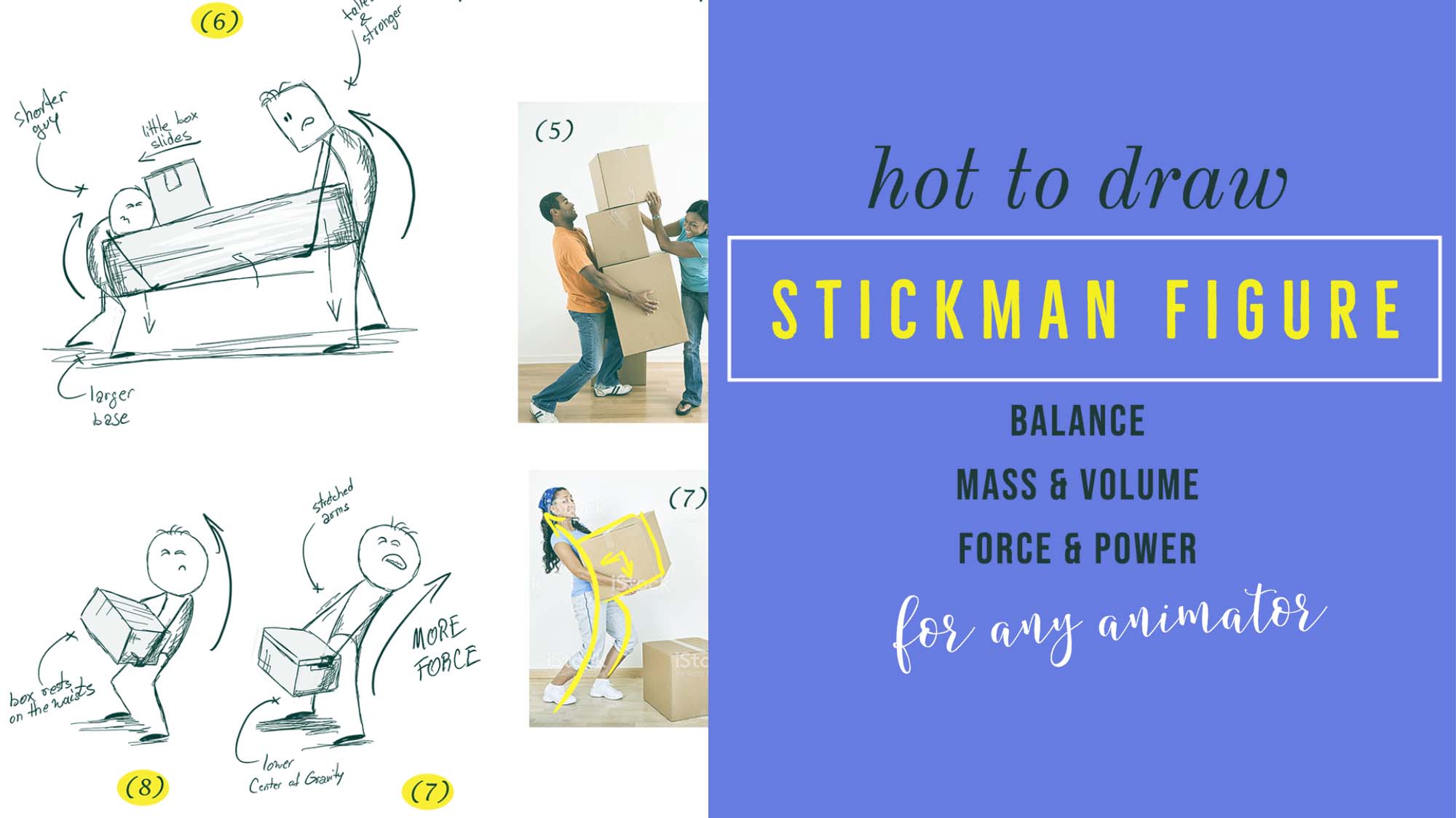 3 Drawing exercises for animators. The power of a stickman.