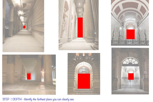 Practical guide in perspective drawing. Part 2 - One point perspective drawing. article_020 img4_sheet_02 one point perspective analyse of photo reference