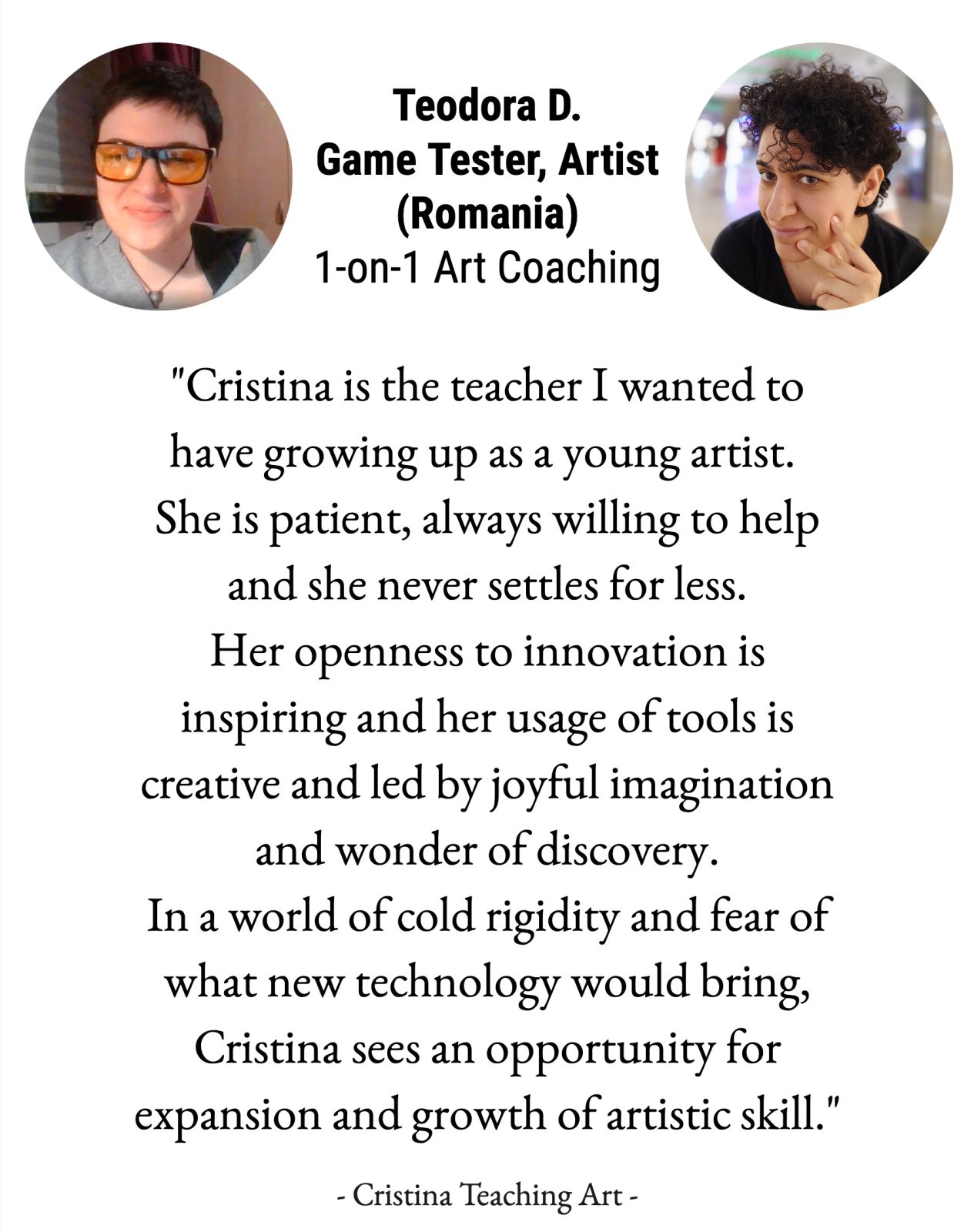 creative art coaching testimonial