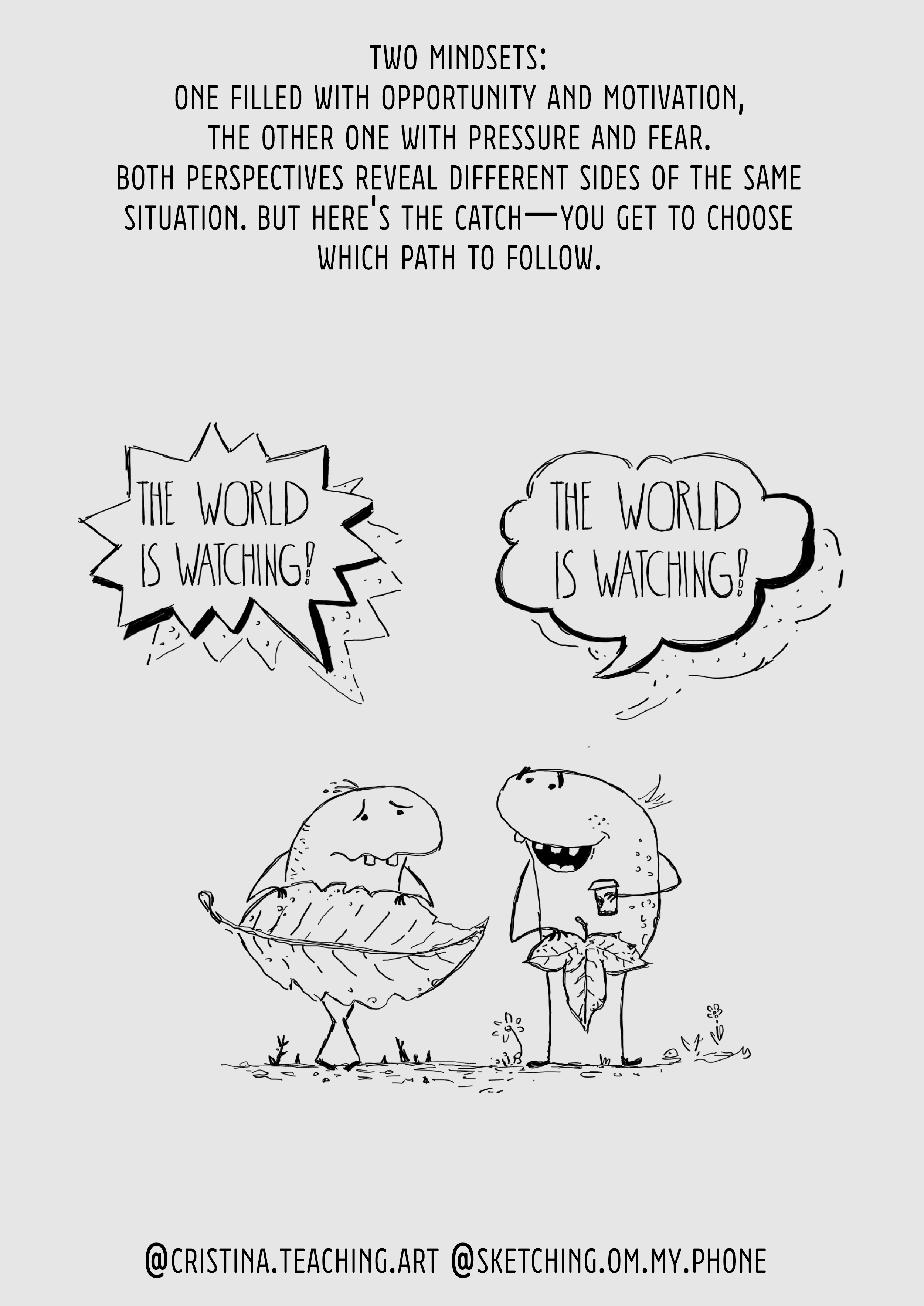Negative Mindset vs Optimistic Mindset