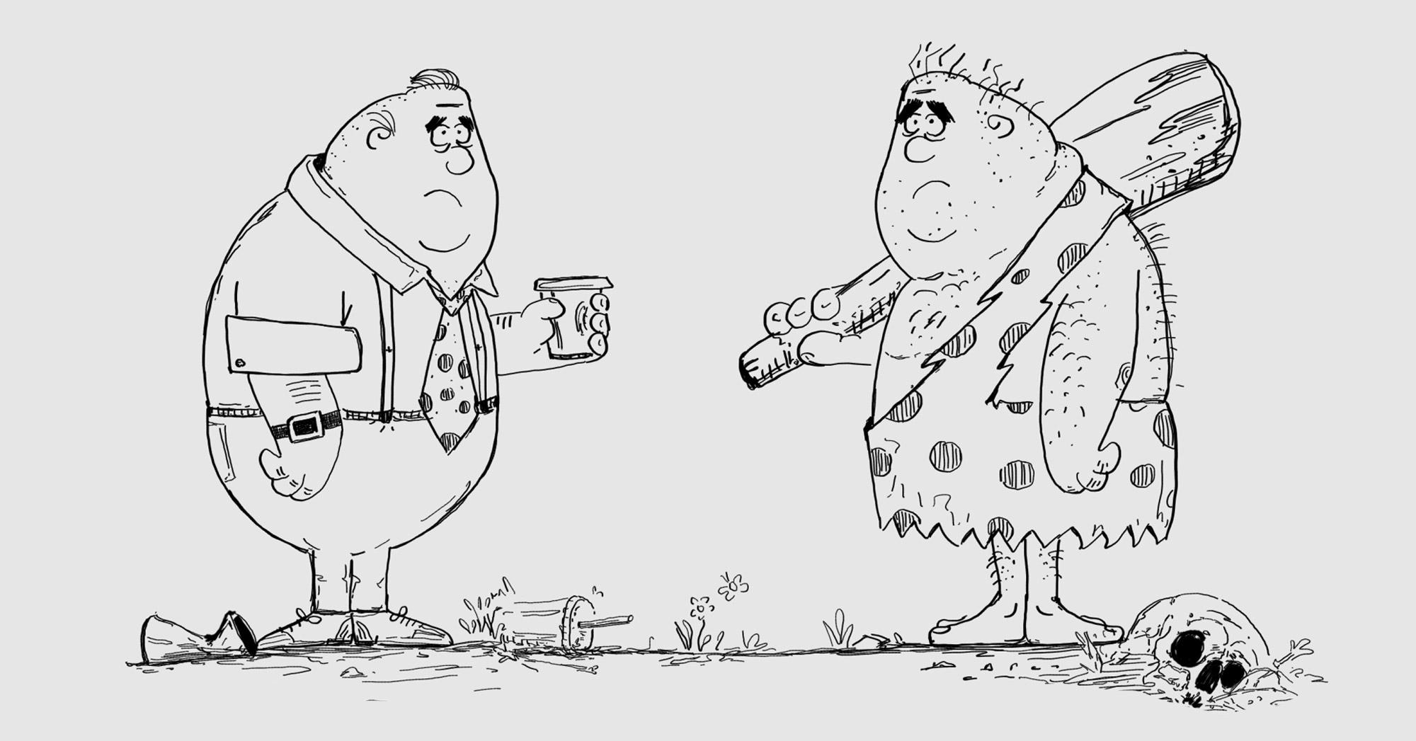 The Cave Man vs The Modern Man