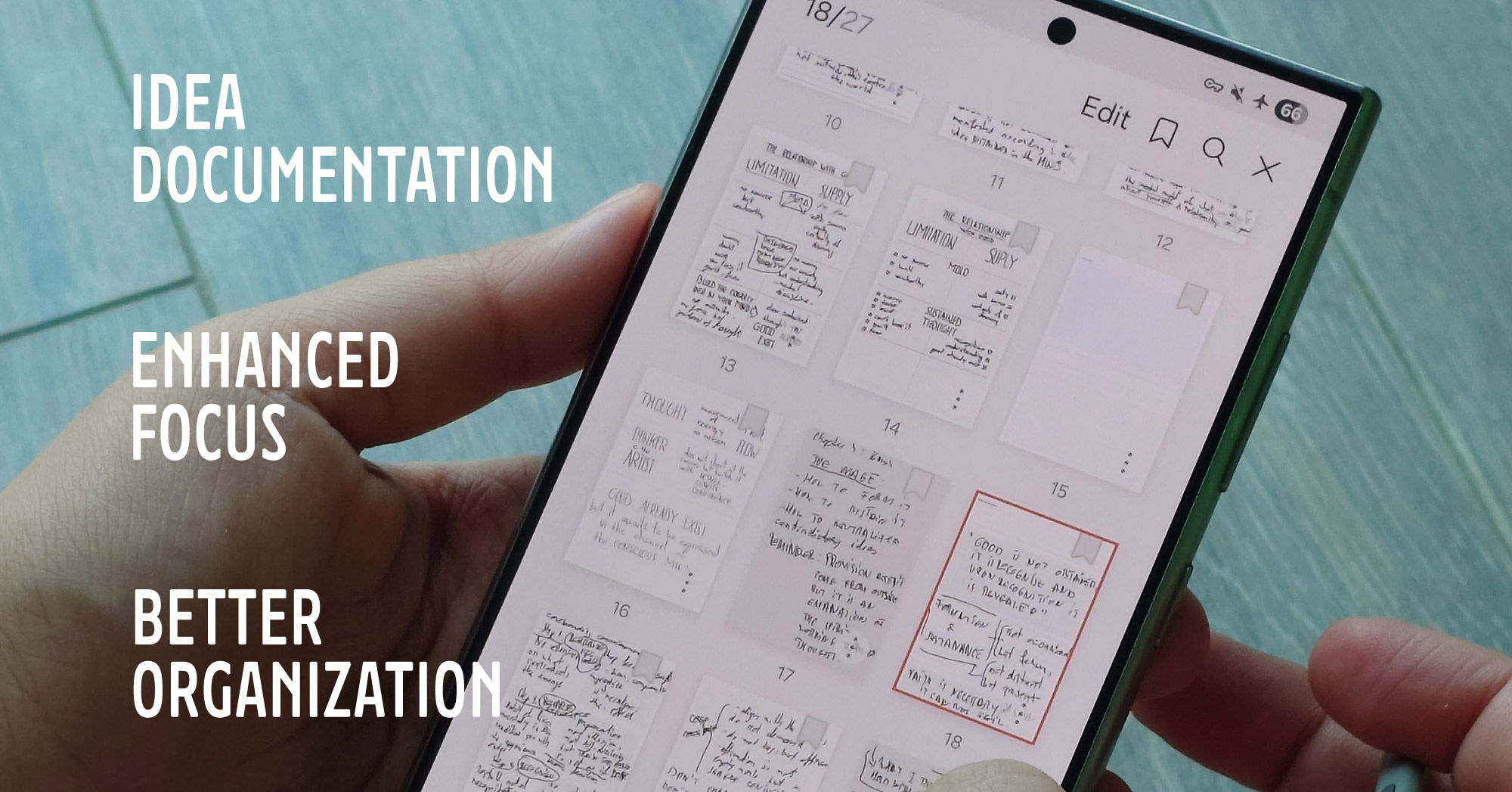 Write Down Your Ideas and Thoughts
